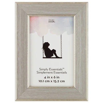 Simply Essentials™ 4" x 6" Silver Frame by Studio Décor®