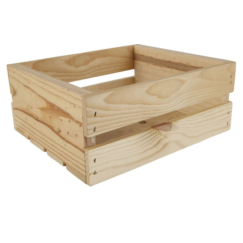 8 Pack: 11" Half Wood Crate by Make Market®