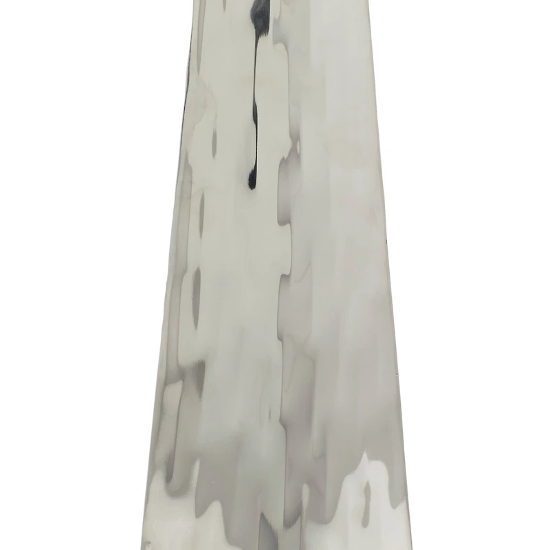 15" Silver Stainless Steel Industrial Vase