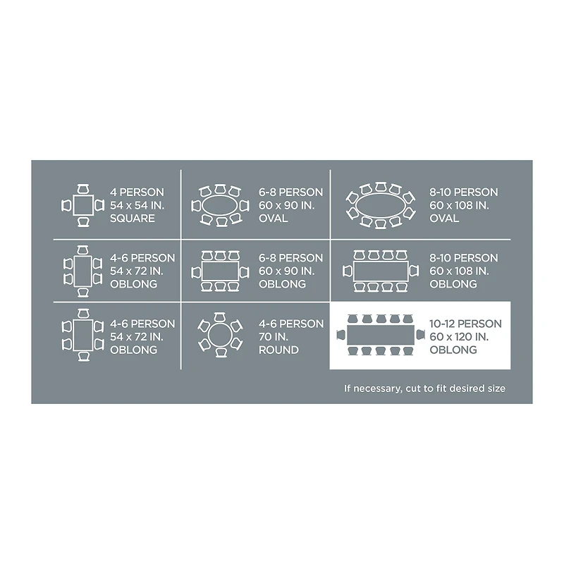 Home Details 120" Clear Tablecloth Protector