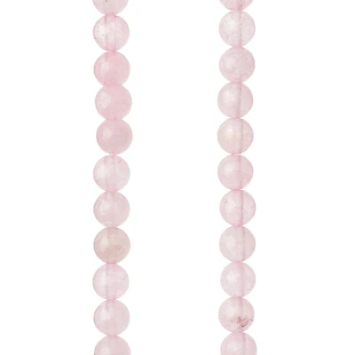 12 Pack: Rose Quartz Round Beads, 6mm by Bead Landing™