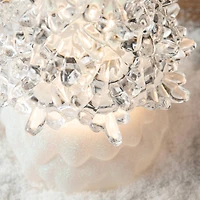 Glitzhome® 18.5" Lighted Acrylic Rotating Christmas Table Tree