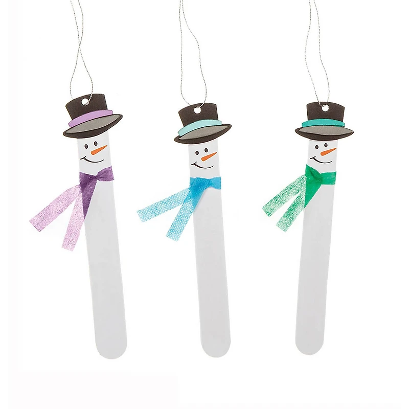 Darice® Foamies Craft Stick Snowmen Ornaments Kit