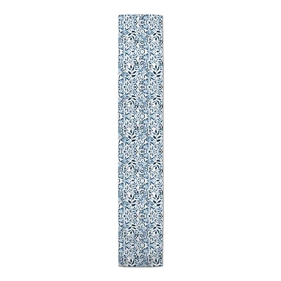 Watercolor Blue Flowers Indoor/Outdoor Table Runner