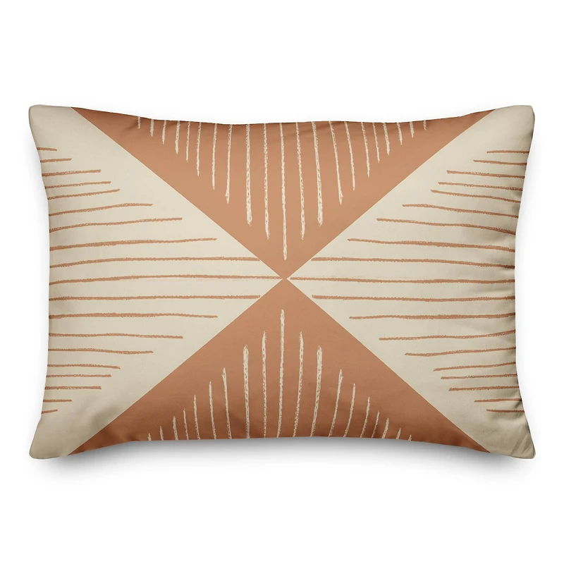 Loose Lines Triangle 14" x 20" Throw Pillow