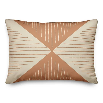 Loose Lines Triangle 14" x 20" Throw Pillow