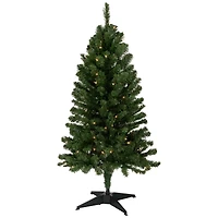 4ft. Pre-Lit Noble Fir Artificial Christmas Tree, Clear Lights