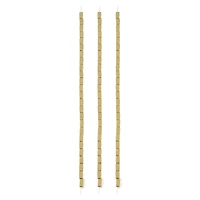 Gold Metal Square Tube Beads, 5mm by Bead Landing™