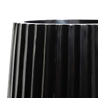 24" Black Modern Vase