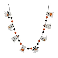 6ft. White Ghost & Pom Pom Garland by Ashland®