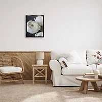 Stupell Industries Budding Ranunculus Flower Blooming Framed Floater Canvas Wall Art