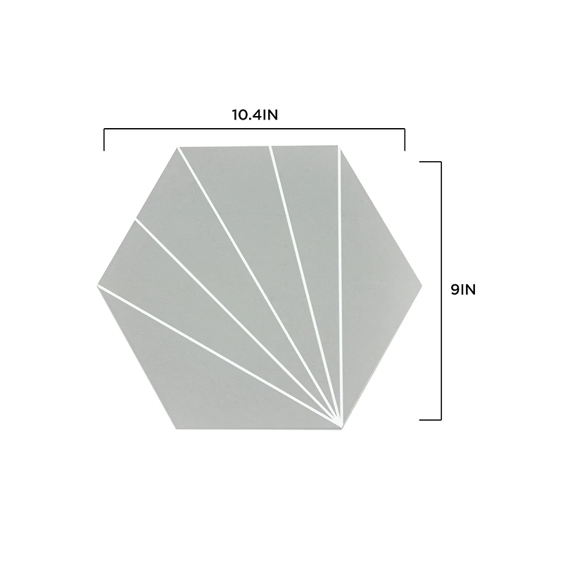 FloorPops Vers Peel & Stick Hexagon Floor Tiles