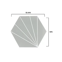 FloorPops Vers Peel & Stick Hexagon Floor Tiles