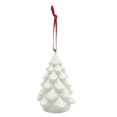 4" DIY Ceramic 3D Christmas Tree Ornament by Make Market®