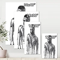 Designart - Handsome African Man Portrait On White I