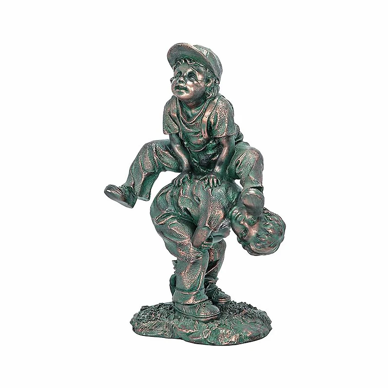 Design Toscano 16" Leap Froggin Playing Boys Garden Statue