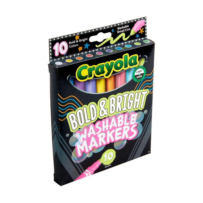 Crayola® Bold & Bright Broad Line Washable Markers, 10ct.