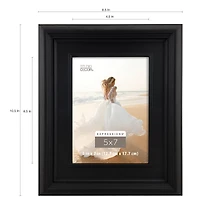Expressions™ 5" x 7" Black Frieze Frame by Studio Décor®