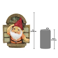 Design Toscano 9" Window Gnome Garden Tree Sculpture