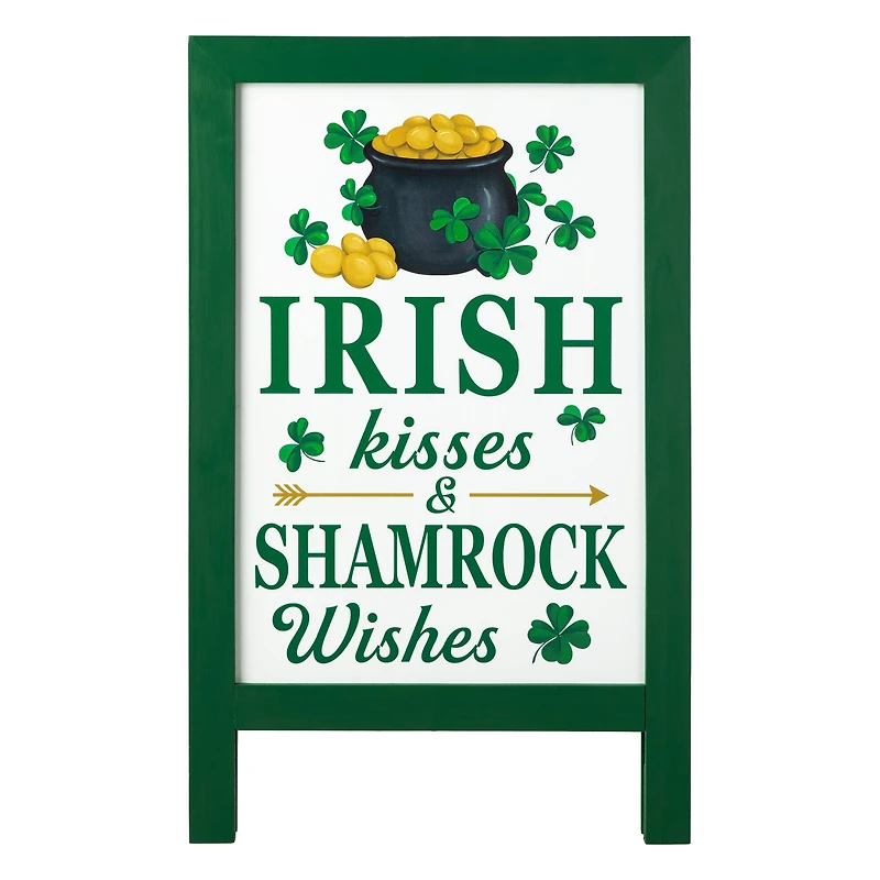 Glitzhome® 24" St. Patrick'sWooden Porch Sign