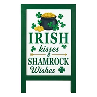 Glitzhome® 24" St. Patrick'sWooden Porch Sign
