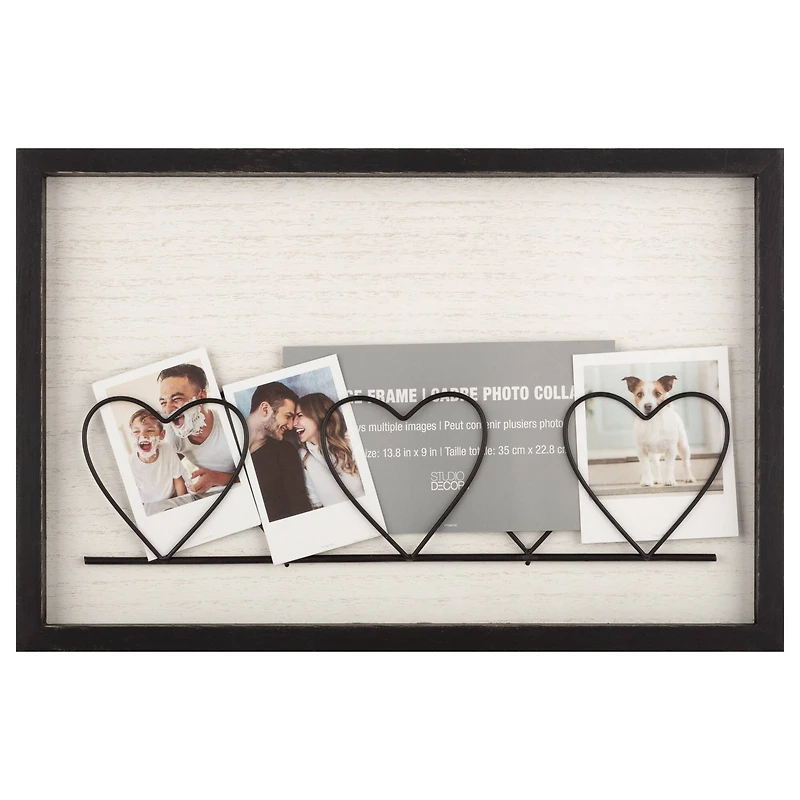 5 Opening Black Wire Heart Collage Frame by Studio Décor®