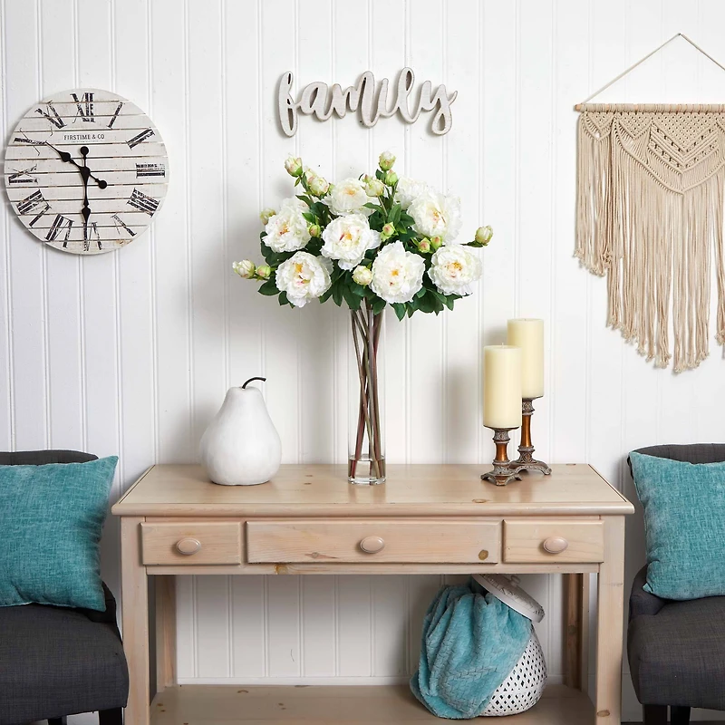 3ft. Peony Arrangement in Cylinder Vase