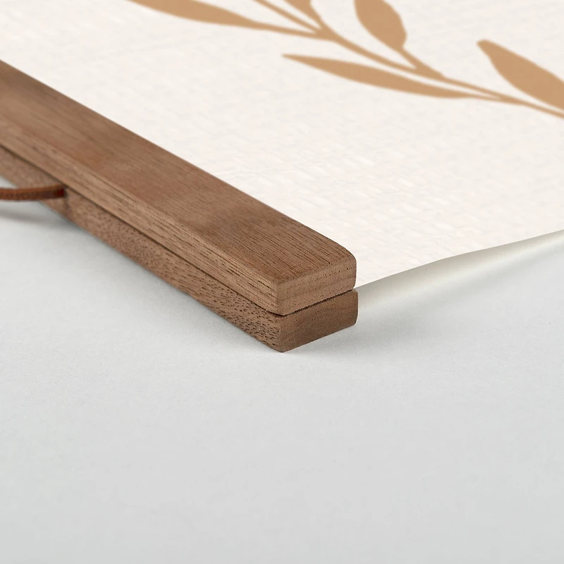 Welcome At Our Table 20" x 16" Teak Hanging Canvas