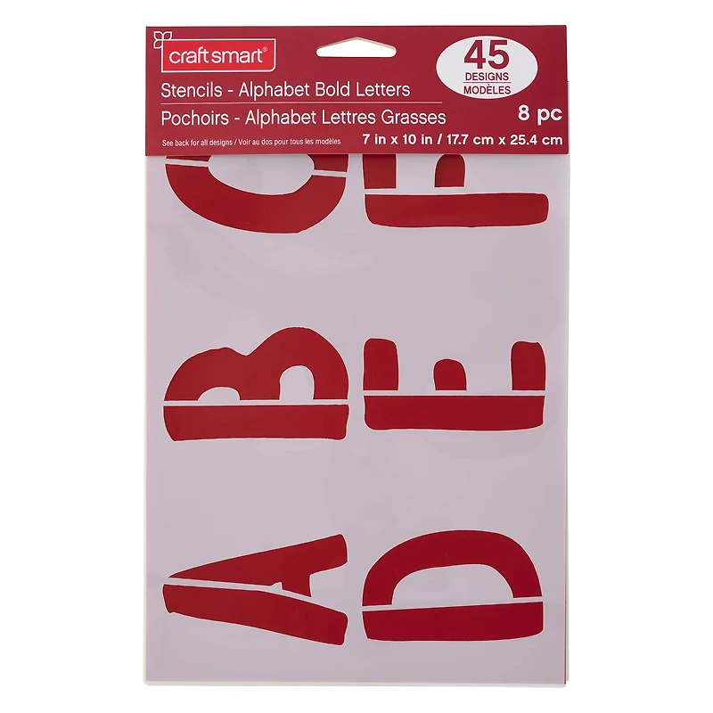 3" Bold Letters Alphabet Stencils by Craft Smart®