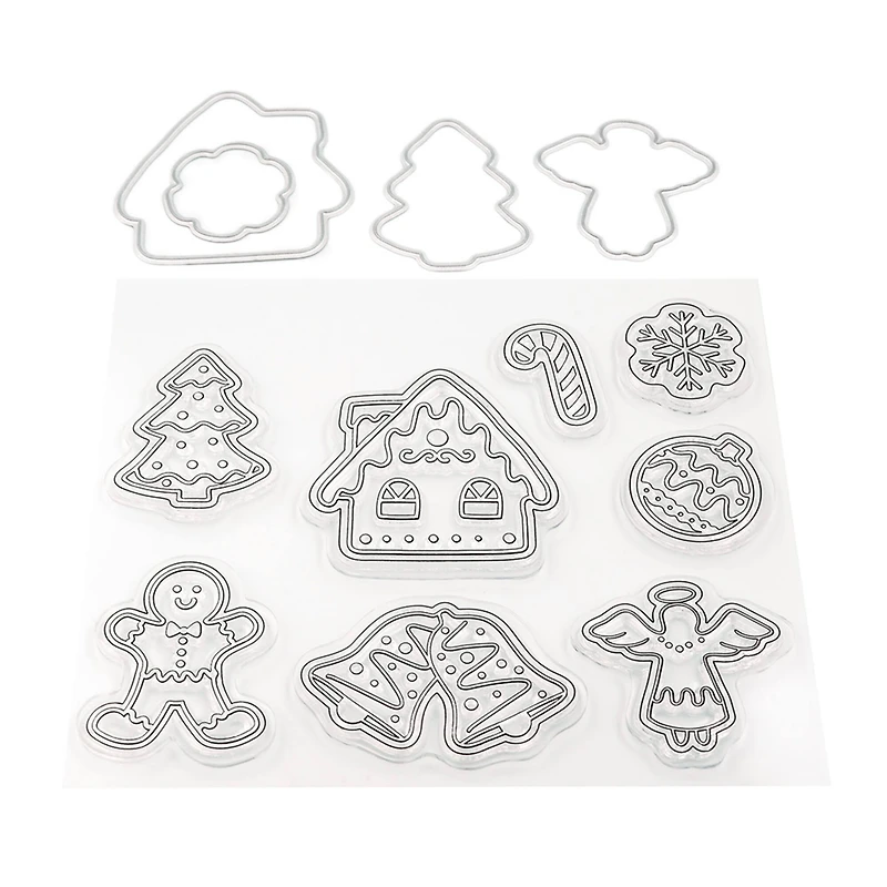 Gingerbread Clear Stamp & Die Set by Recollections™
