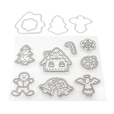 Gingerbread Clear Stamp & Die Set by Recollections™