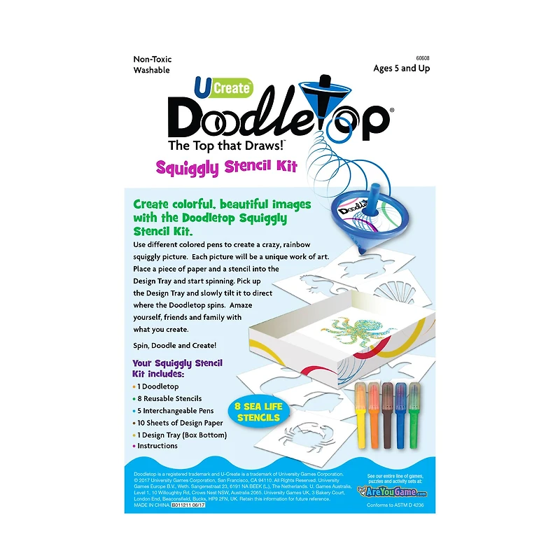 Doodletop Stencil Kit - Sea Life