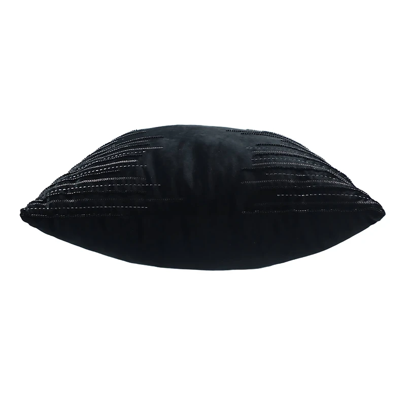 16" x 16" Black Velvet Throw Pillow by Ashland®