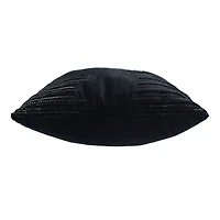 16" x 16" Black Velvet Throw Pillow by Ashland®