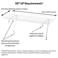 Household Essentials Over-The-Washer Storage Shelf
