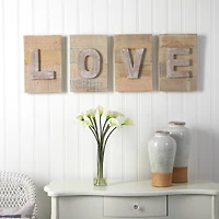 40" Rustic Farmhouse LOVE Wall Art Decor
