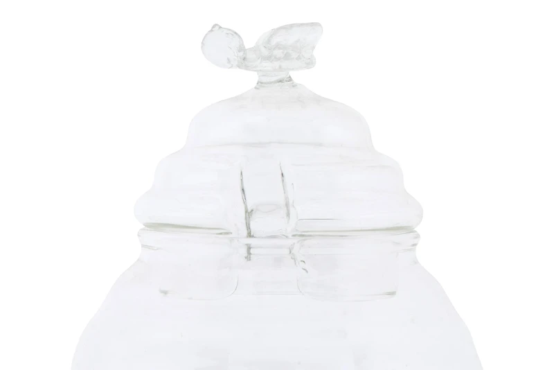 Hello Honey® Clear Honey Pot with Lid & Bamboo Dipper Set