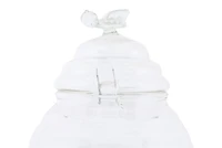 Hello Honey® Clear Honey Pot with Lid & Bamboo Dipper Set