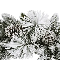 32" Flocked Berkshire Artificial Spruce Wreath