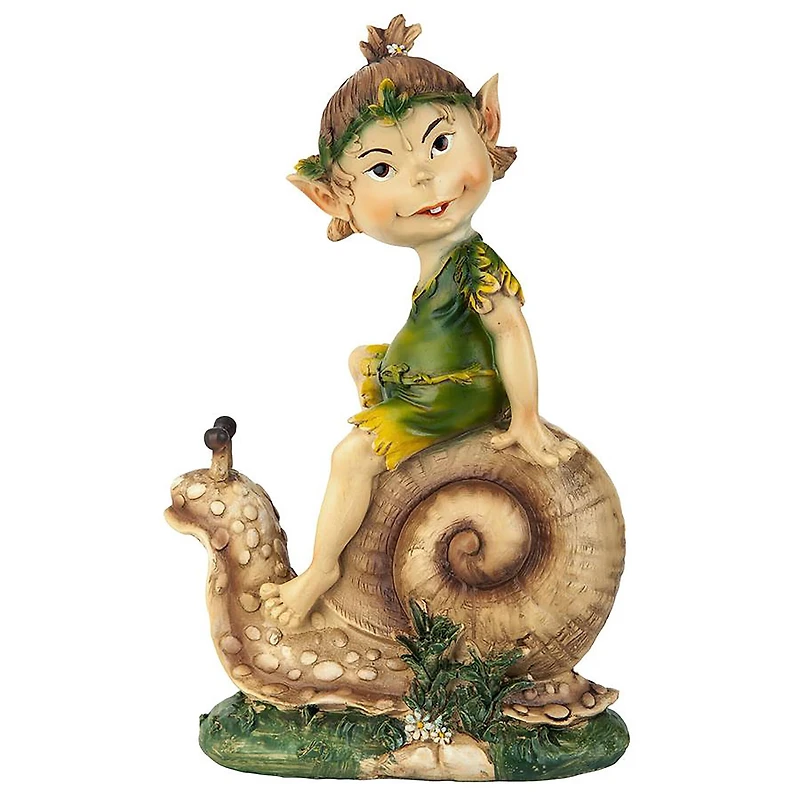 Design Toscano 10" Pixie Pete Elfin Gnome Garden Statue