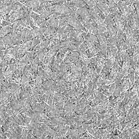 DII® Silver Round Polypropylene Woven Tinsel Placemat (Set of 6)