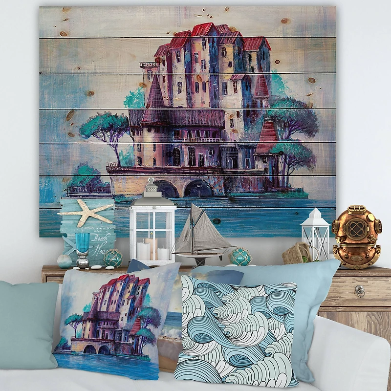 Designart - Skypscrapers By The Bridge In Ancient City