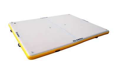 Solstice® 8ft. Inflatable White & Yellow Private Lake Dock