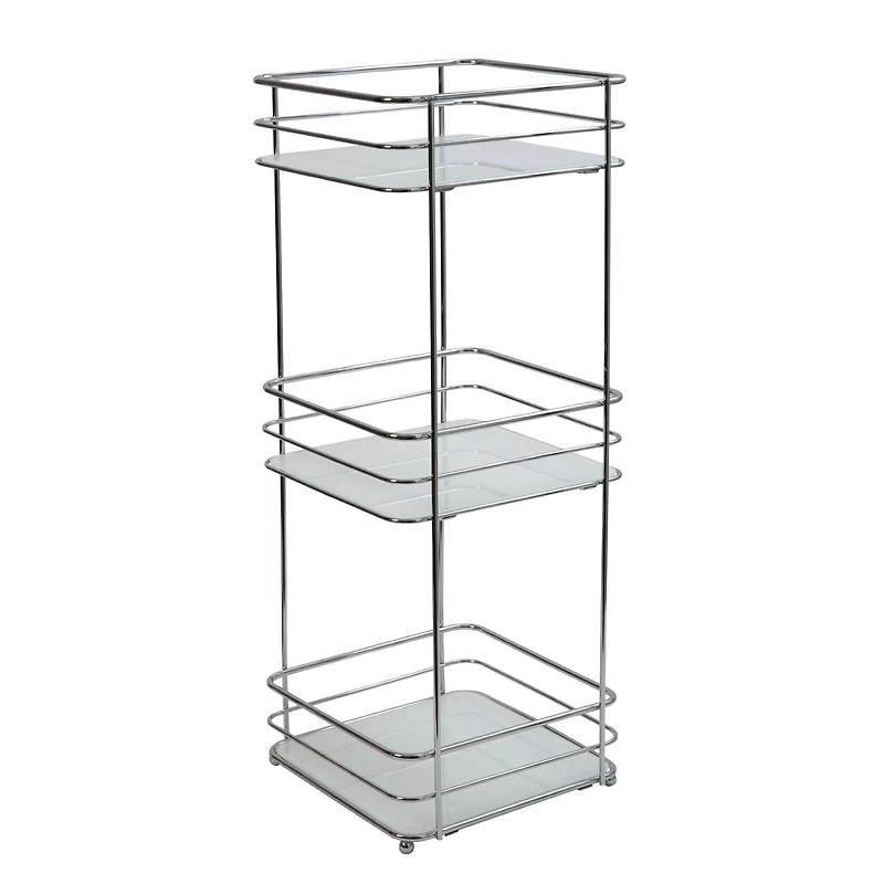 Elle Décor Limoges Collection Chrome 3 Tier Spa Tower