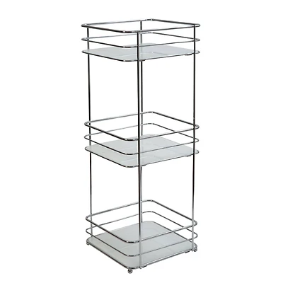 Elle Décor Limoges Collection Chrome 3 Tier Spa Tower