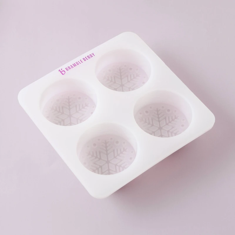 Bramble Berry 4 Cavity Snowflake Silicone Mold