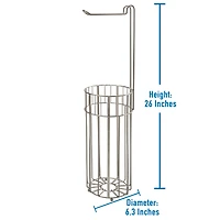 Laura Ashley Aristo Satin Toilet Paper Reserve & Dispenser