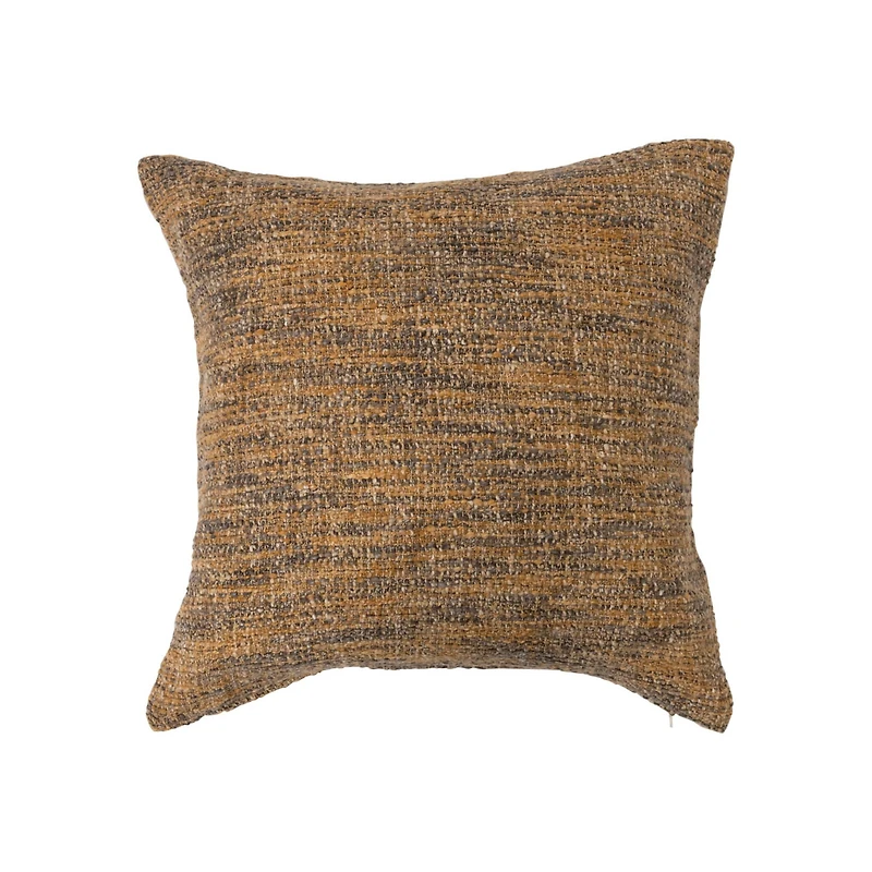 Hello Honey® Copper & Black Mélange Cotton Blend Bouclé Pillow