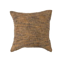Hello Honey® Copper & Black Mélange Cotton Blend Bouclé Pillow