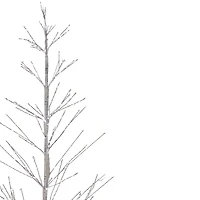 6ft. Pre-Lit White Birch Twig Artificial Tree, Pure White LED Lights